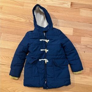 Girls Navy Blue Winter Coat